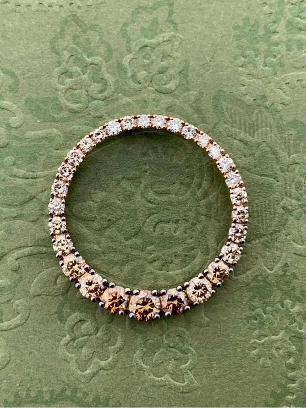 Le Vian 14K Rose Gold Diamond Ombré Circle Pendant